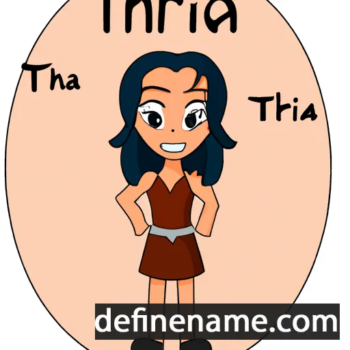 cartoon of the name Thraia