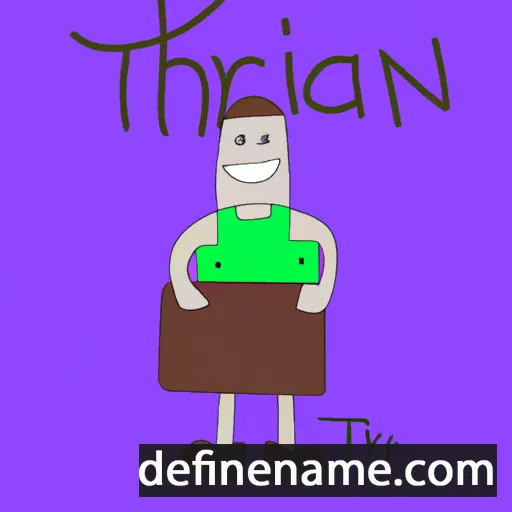 cartoon of the name Thrain