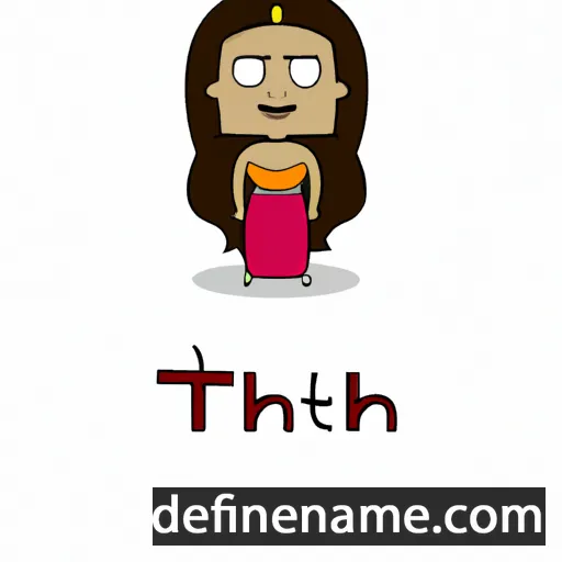 cartoon of the name Thriti