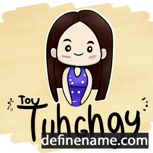 cartoon of the name Thùy Dương