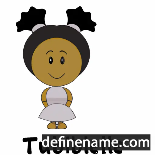 cartoon of the name Thubelihle