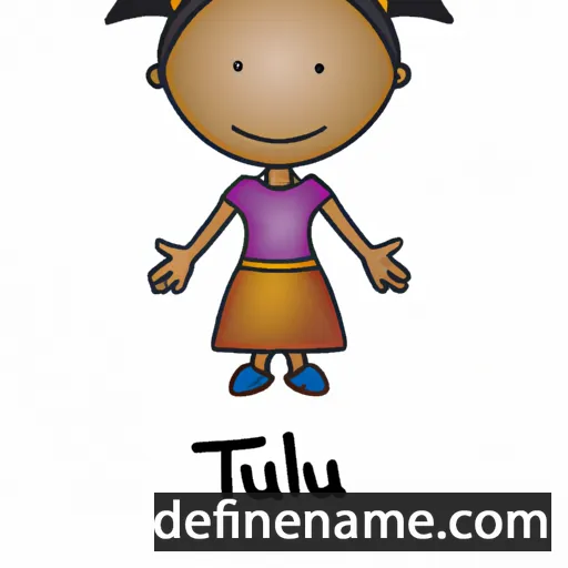 cartoon of the name Thuli