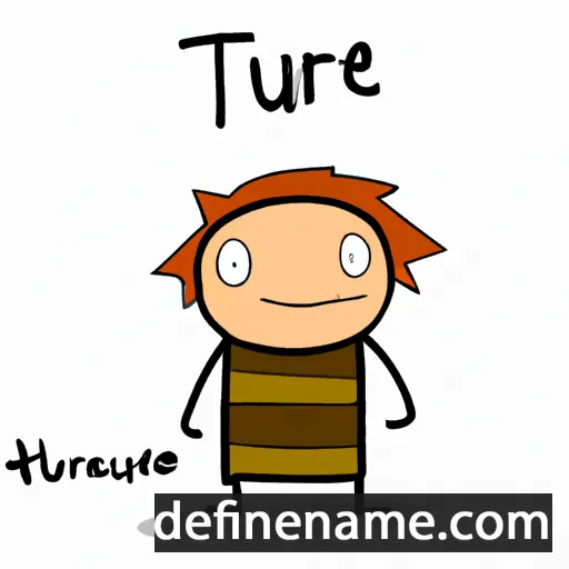 cartoon of the name Thure