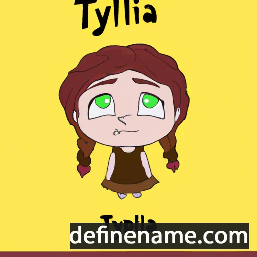 cartoon of the name Thylia