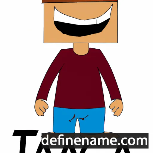 cartoon of the name Tiaga