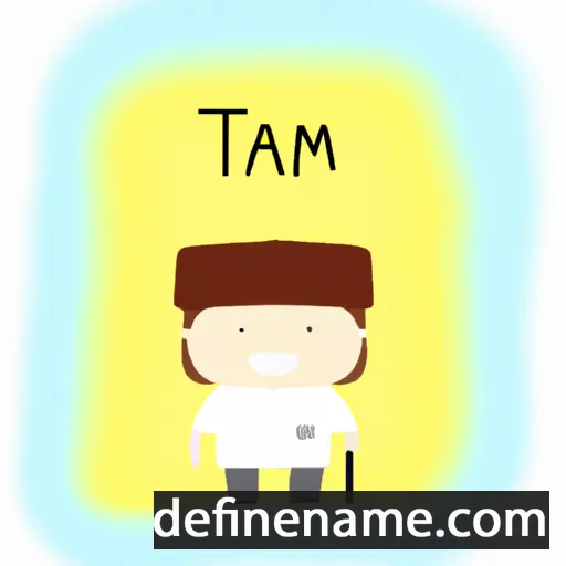 cartoon of the name Tiam