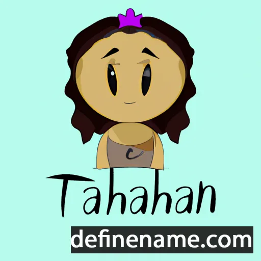 cartoon of the name Tianah