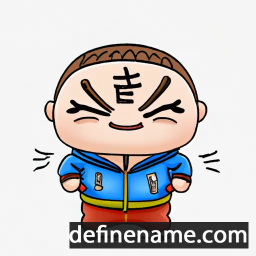 cartoon of the name Tianbei