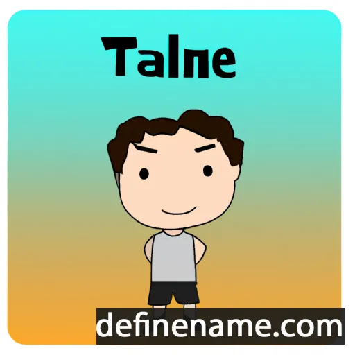 cartoon of the name Tianle