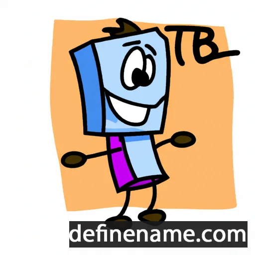 cartoon of the name Tib