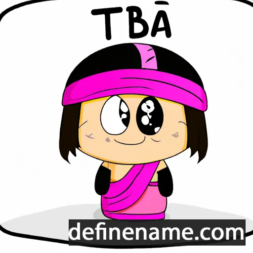 cartoon of the name Tibba