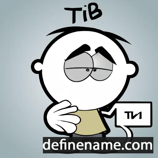 cartoon of the name Tibi