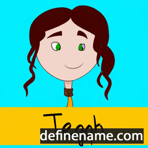 cartoon of the name Tieghan