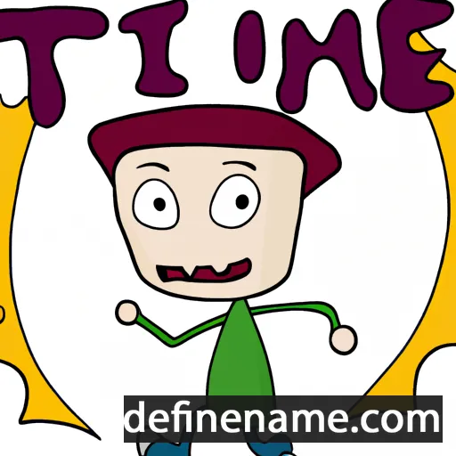 cartoon of the name Tieme