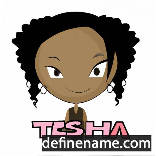 cartoon of the name Tiesha