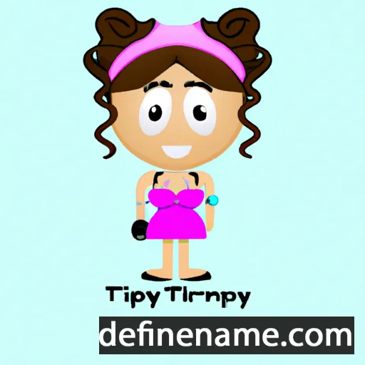 cartoon of the name Tifany