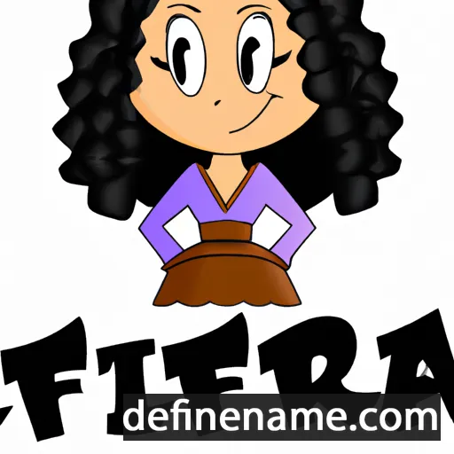 cartoon of the name Tifara