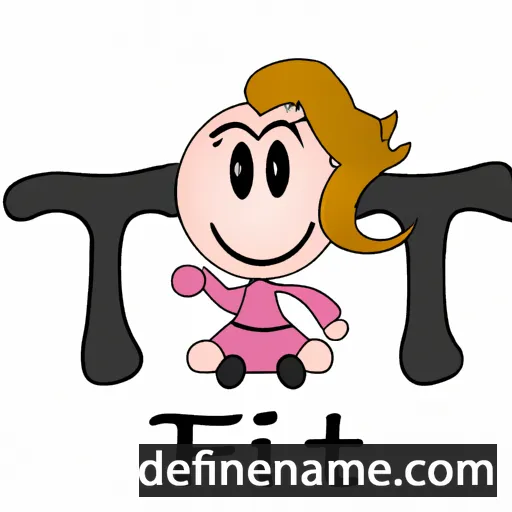 cartoon of the name Tiff