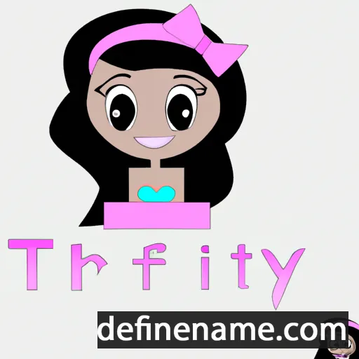 cartoon of the name Tiffeny