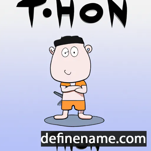 cartoon of the name Tihhon