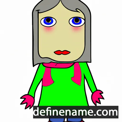 cartoon of the name Tiila