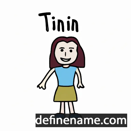 cartoon of the name Tiin