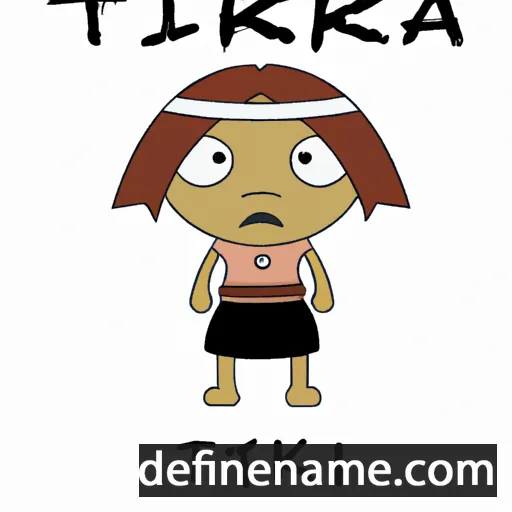 cartoon of the name Tikla