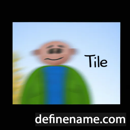 cartoon of the name Tilbe