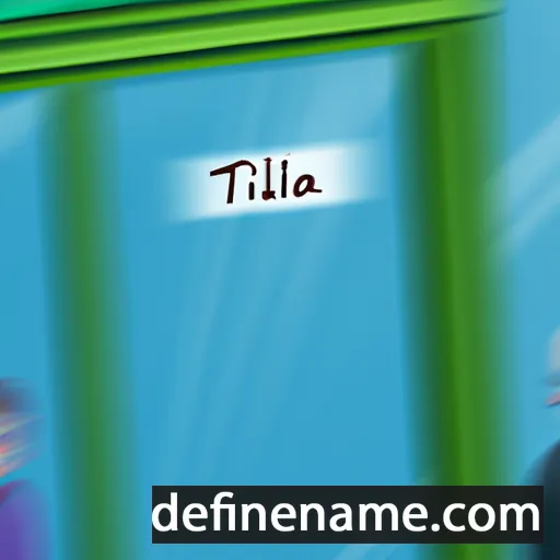 cartoon of the name Tillara