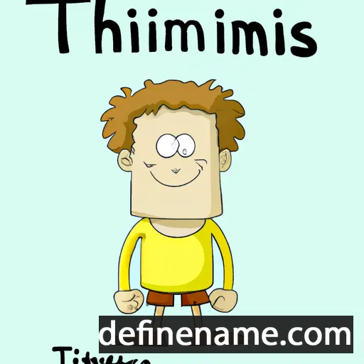 cartoon of the name Timanthes