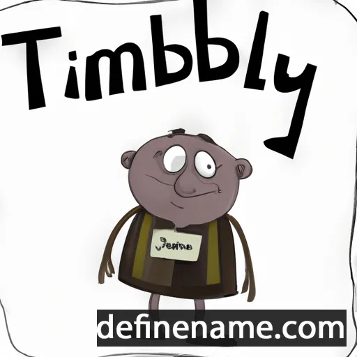 cartoon of the name Timbrely