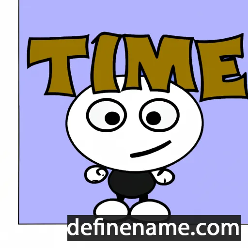 cartoon of the name Timmie