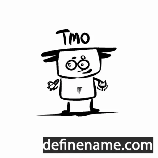 cartoon of the name Timót