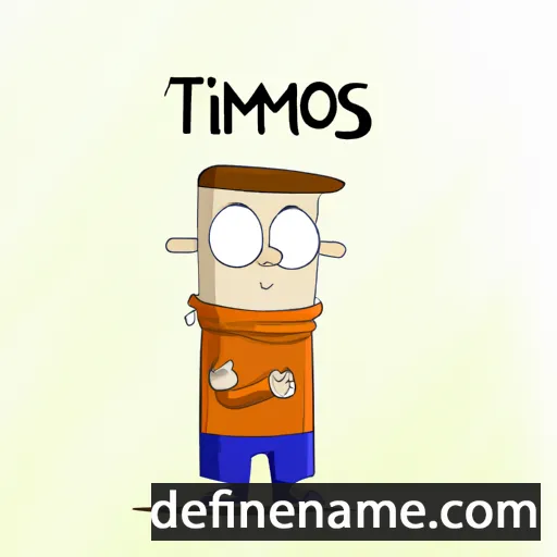 cartoon of the name Timofejs