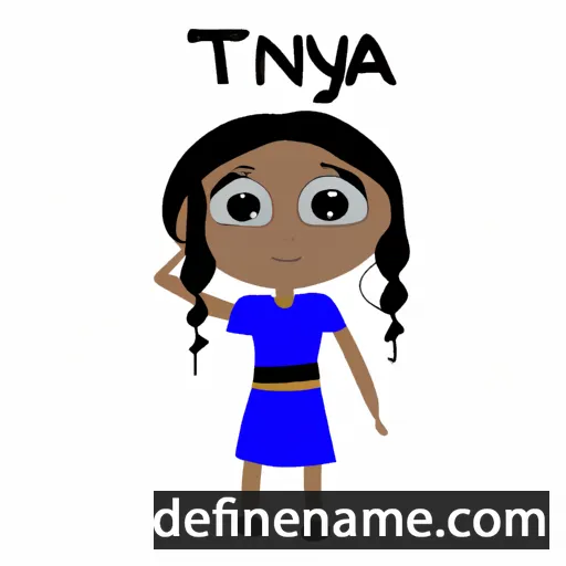 cartoon of the name Tinaya