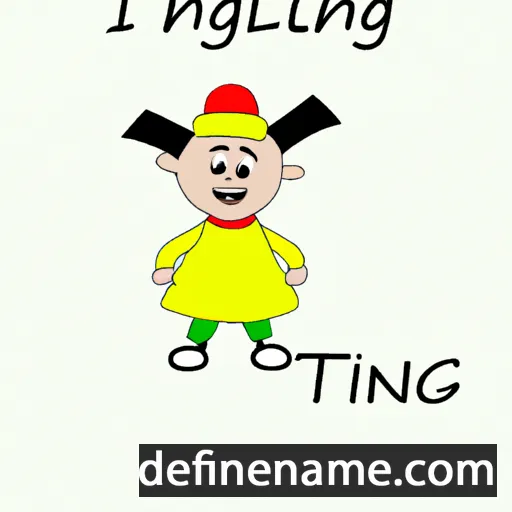 cartoon of the name Tingli