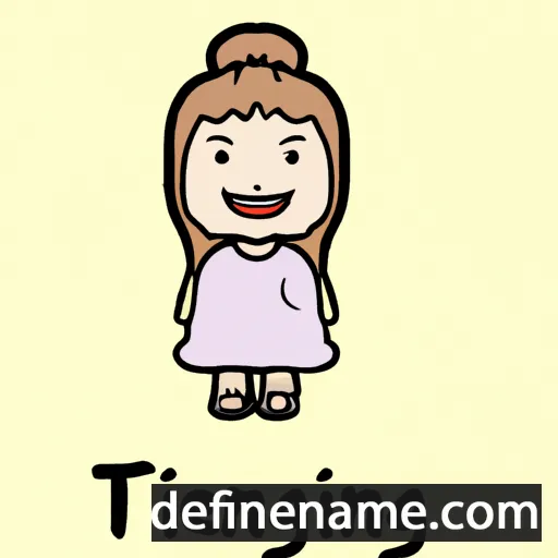 cartoon of the name Tingmei