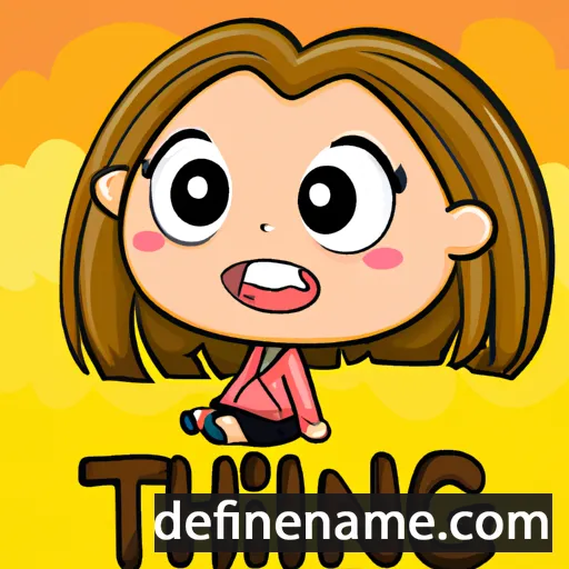 cartoon of the name Tingting