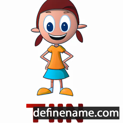 cartoon of the name Tini