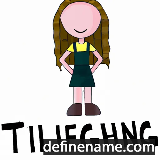 cartoon of the name Tinleigh