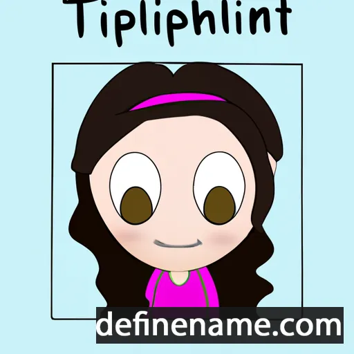 cartoon of the name Tiphani