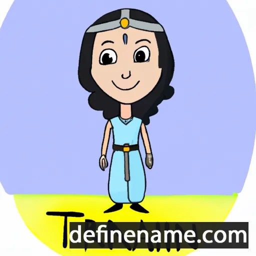 cartoon of the name Tirhani