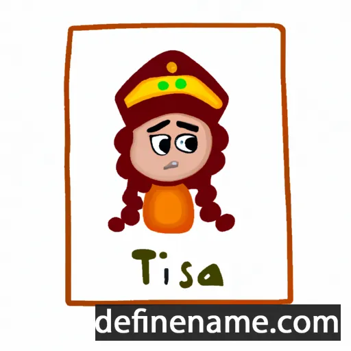 cartoon of the name Tirtsa