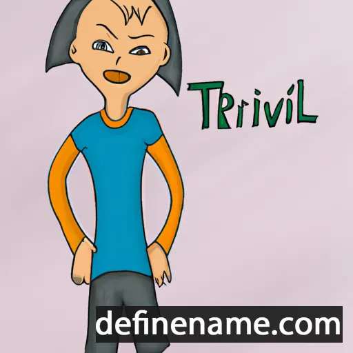 cartoon of the name Tirval