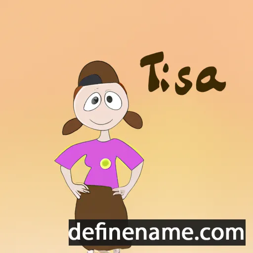 cartoon of the name Tisa