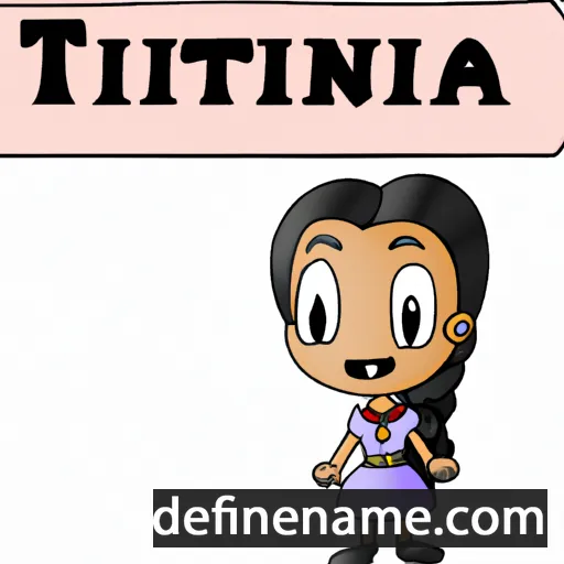 cartoon of the name Titaina