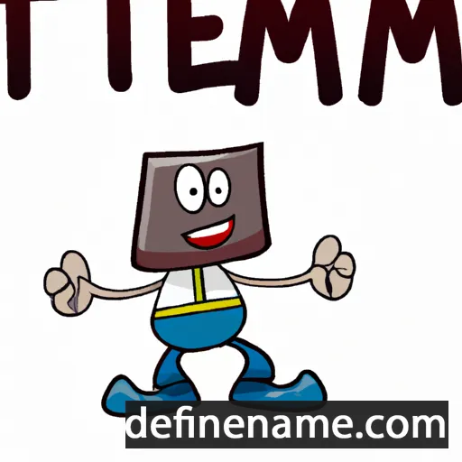 cartoon of the name Titem