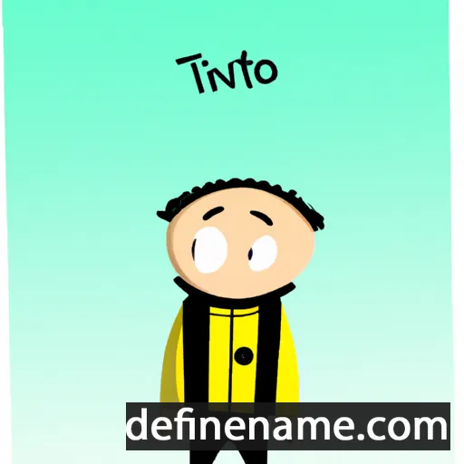 cartoon of the name Titinio