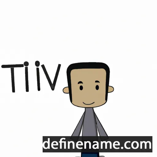 cartoon of the name Tivon