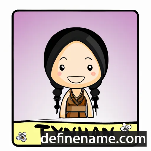 cartoon of the name Tiyanah